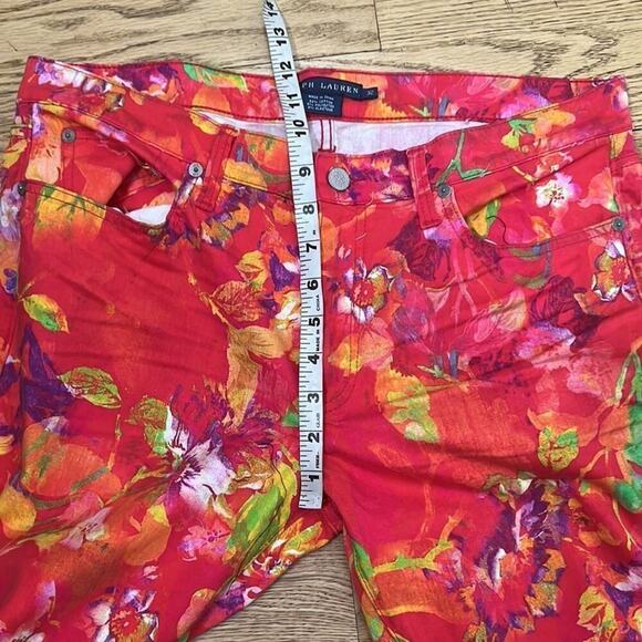 RALPH LAUREN FLORAL‎ JEANS SIZE 32 - Picture 8 of 8